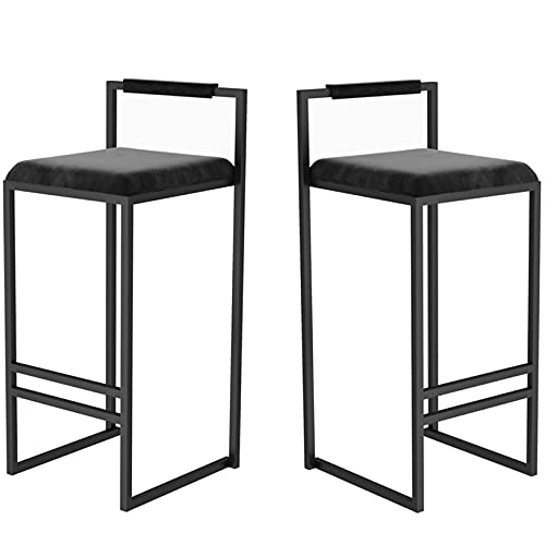 Taburetes Altos de Cocina Blanco y Negro Marca HYUFEIAO