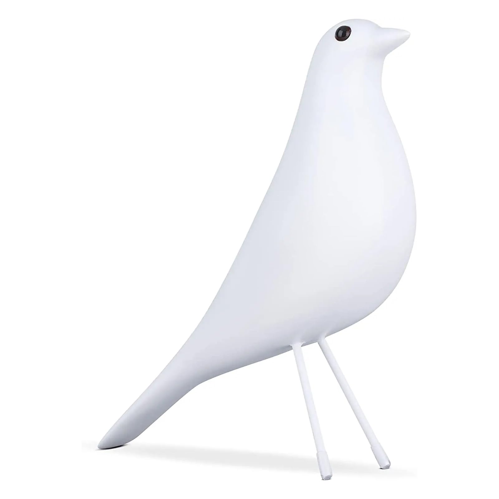 YAMSLAM Figura de pájaro de resina, bonita escultura de pájaro, moderna estatua decorativa minimalista para sala de estar, dormitorio, oficina