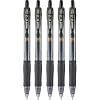 Pilot G2 Premium Refillable & Retractable Rolling Ball Gel Pens, Bold Point, Bold Gel Pens, 1.0 mm, Black Ink, 5-Pack