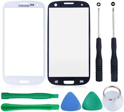 White Outer Screen Glass Lens Replacement for Samsung Galaxy S3 i9300 Free Tools
