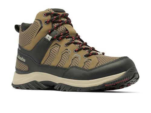 Image of Columbia Mens Granite Trail Mid Waterproof, Mud /Black, 8.5