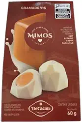 Mimos DeCacau - 2 caixas bombom trufado 60g cada - Sem Glúten | Chocolate Gramado | Seguro Celíacos (Caramelo)