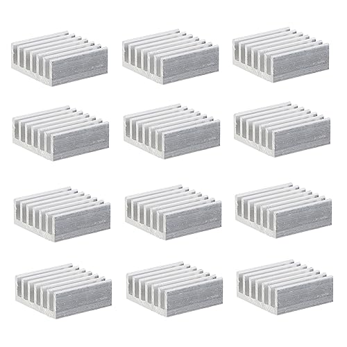 Villcase 14x14x6mm Aluminum Heatsink Cooling Pad Kit For Ic Chips 24pcs With ...