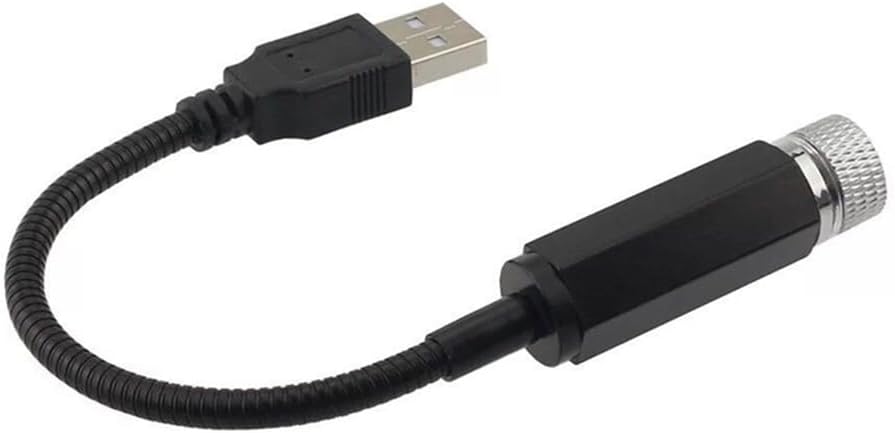 Jowxsx lâmpada de projeção de LED vermelha, estrela de teto de carro USB, projetor de estrela, lâmpada noturna, luz de parede, 1 peça