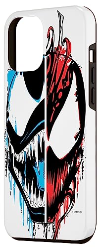 Iphone 12 Pro Max Marvel Venom Carnage Blue Red Half Faces Case #TOP1