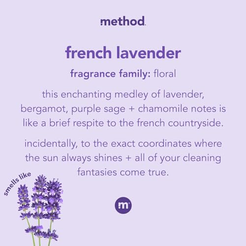 Image of Method Dye-Free All-Purpose Cleaner Spray, French Lavender - Cuts Grease & Grime on Counters, Glass, Wood & Floors, for Kitchen & Bathroom, 28 fl oz - 8 Pack