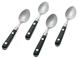 Ginkgo International Le Prix Stainless Steel Demitasse Spoons, Green, Set of 4