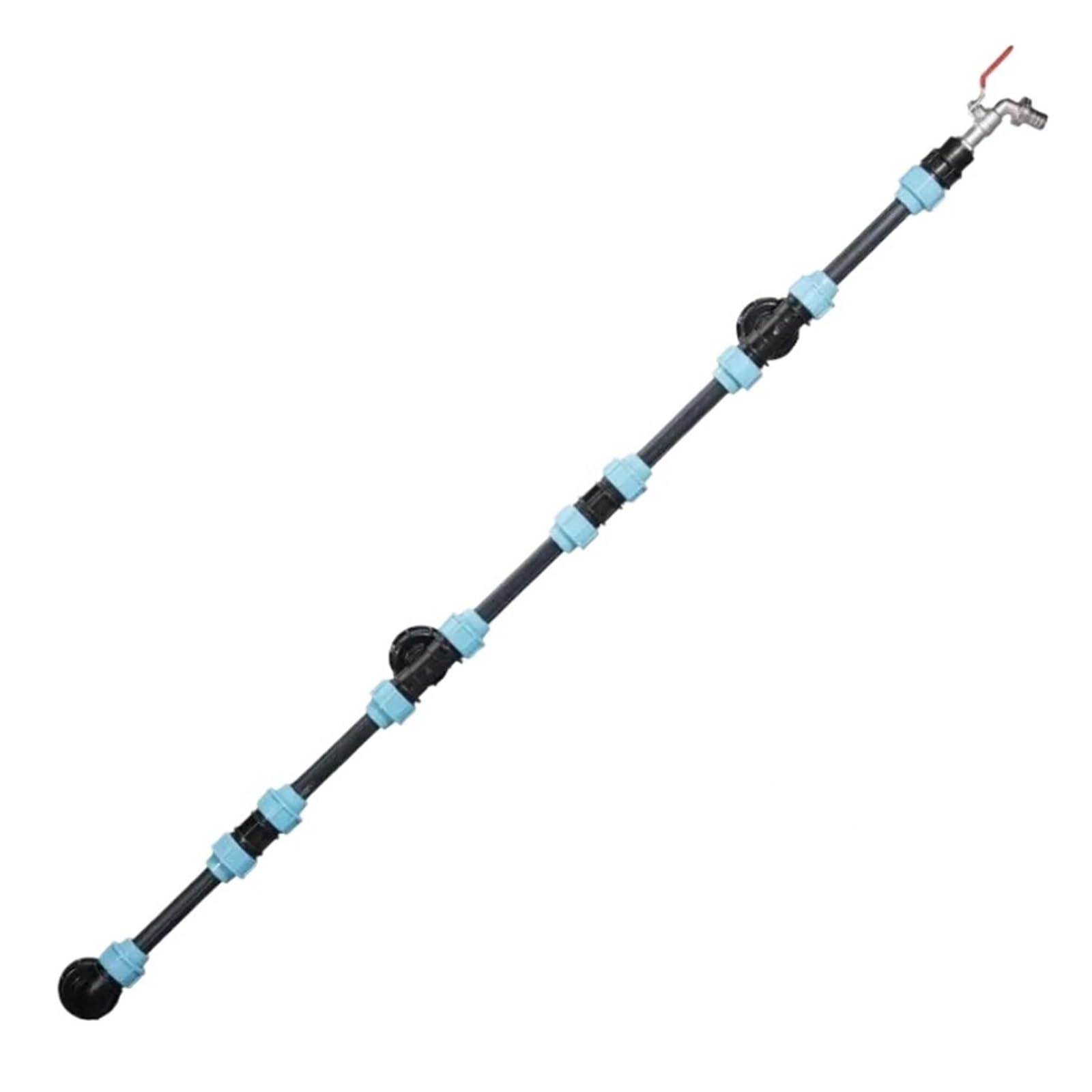 Adapter kranu do zbiornika Gwintowany kran z 1 rurką i 2 zakrzywionymi złączami Złącze wody do nawadniania ogrodu domowego 40a(1-2 B)