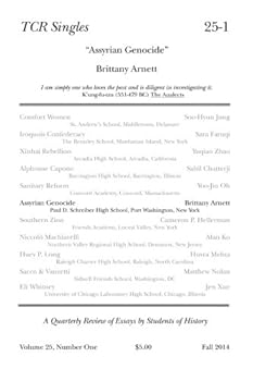 Paperback TCR Singles 25-1 Assyrian Genocide Book