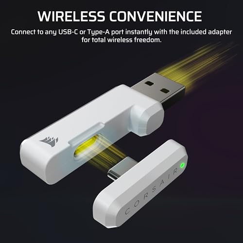 Corsair HS35 v3 Wireless Gaming Headset with Mic – White - image 5