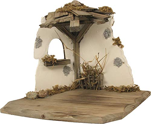Krippenstall Stall Hemau, 28x20x23cm (44635097955)
