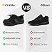 Imagen de FitVille Extra Anchos Zapatillas Diabéticos Hombre Zapatos Rehabilitación Transpirables Zapatillas de Estar por Casa para Caminar Personas Mayores Negro 42