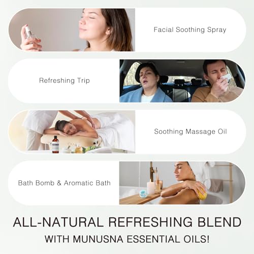 Image of Peppermint Essential Oil for Hair, Air Freshening, Aromatherapy | Pure and Natural, Peppermint Oil for Skin Body Massage, Diffuser, Home Cleaning Spray, Soap and Candle Making, 3.38 Fl Oz
