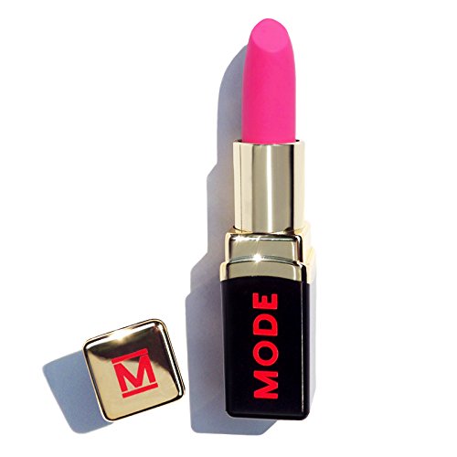 MODE Hot Watermelon Pink Lipstick Virgin Matte Areni Noir QUEEN OF THE HIVE Long Lasting Pigment Rich Lip Color, Nourishing Natural Skincare Fruit Oils, Organic Shea Butter