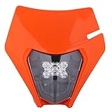 Materiali di alta qualità: il faro per moto è realizzato in plastica a doppio strato di alta qualità, mantiene la forma e il colore, è resistente alla corrosione ed è durevole, in plastica PP. Design moderno