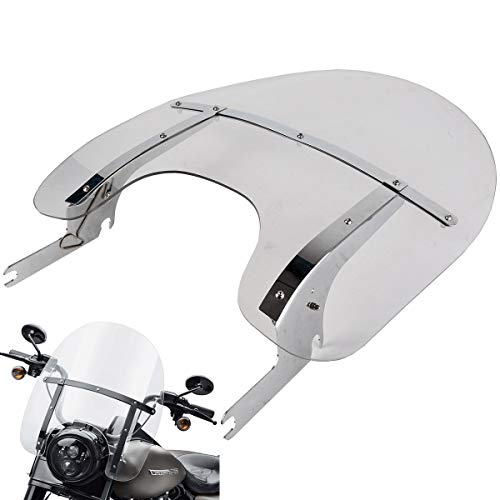 XFMT Clear Detachable Quick Release Windshield Windscreen Fit For Harley Davidson Road King FLHR 1994-2020