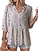Dokotoo Spring Tops for Women V Neck Button Down Short Sleeve Tee Shirts Summer Boho Floral Women Blouses Casual Cozy Soft Babydoll Peplum Vacation Hawaiian Western Outfits Clothes 2026 Grey Large