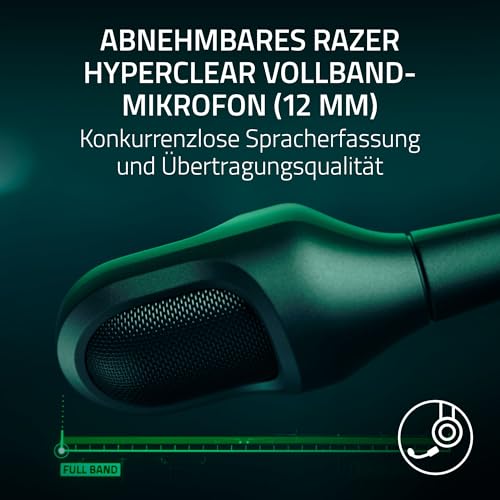 Razer BlackShark V3 Pro - Kabelloses E-Sport-Headset mit ANC- Geräuschunterdrückung - 50mm Audio Treiber - Abnehmbares Mikrofon - Wireless 2,4 GHz & Bluetooth - FPS-Profile - PC/Mac | Schwarz