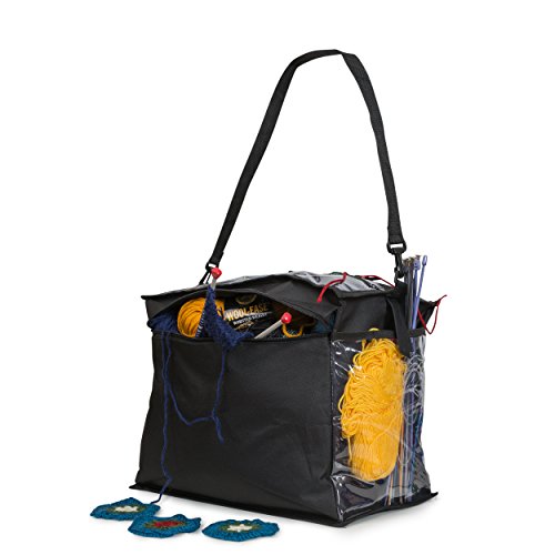 image for Knitting Organizer By Besti: Portable Knitting Yarn Storage Bag With M