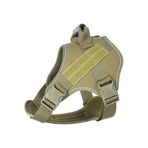 Tacticals Dog Harness Breathable Vest for Outdoor Training Adjustable Strap Hiking Camping Training Comfortable Fit Dog Chest Ha