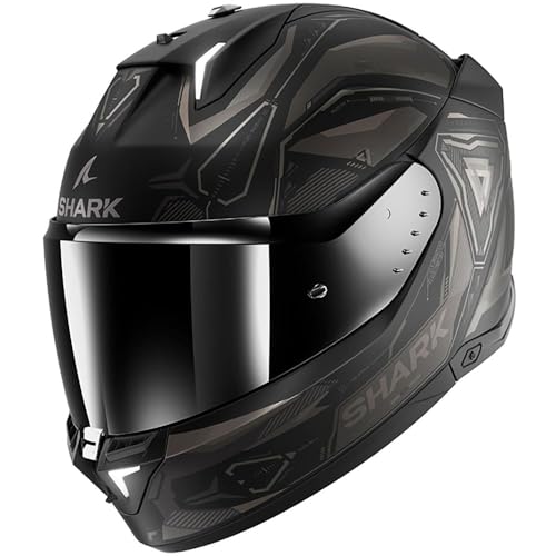 Casque Shark Skwal i3 Linik avec feux LED actifs et écran solaire intégré