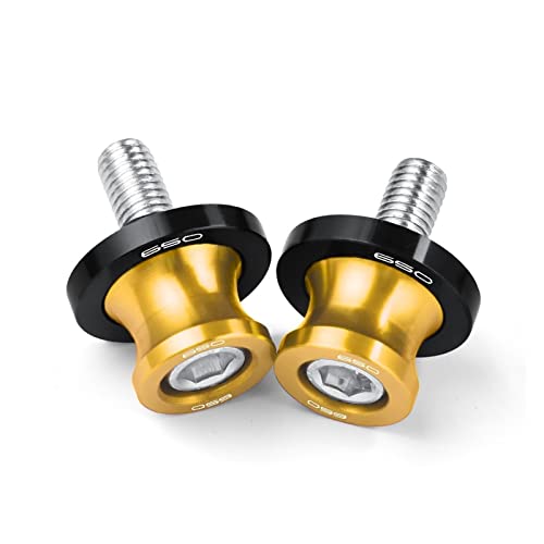 Bobines de bras oscillant 8mm Z650 support béquille arrière moto or