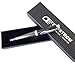 Carbon Fiber Ballpoint Pen in Gift Box, Smooth Black Ink Writing, Timeless Executive Design, High Gloss Carbon Fiber Weave and Chrome Highlights, Cool Pen, and a Classy Gift for a Man or a Woman