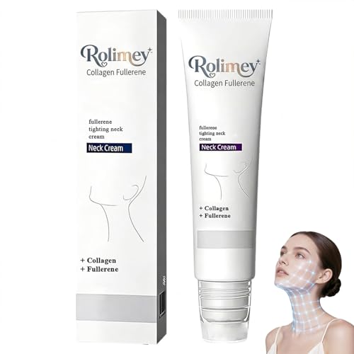 Rolimey Collagen Fullerene Cream PDRN Collagen Peptides Cream 2026 New Tighten & Lift for Crepey Skin Wrinkles and Tightening for Skin Types (1)