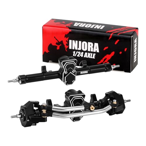 INJORA ProSteer Double Joint 40g Front and 22g Rear Axle for 1/24 Axial SCX24 Upgrade
