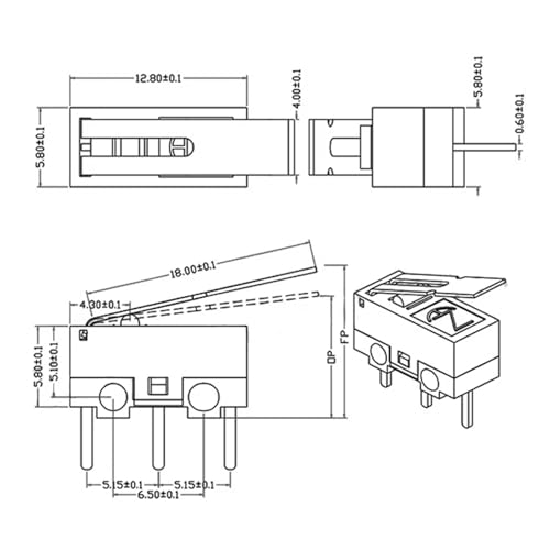 Micro interrupteur pour éliminer les problèmes de double clic de souris