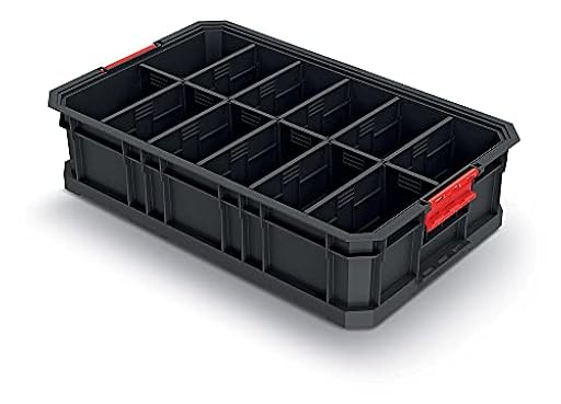 Caja modular de transporte con separadores, plástico, 520 x 327 x 125 mm | Ya disponible en tu tienda friki favorita! En mundofriki.es!