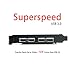 Mailiya PCI-E to USB 3.0 4-Port PCI Express Expansion Card, Superspeed USB 3.0 PCIe Card with 15-Pin Power Connector for Desktops [ Include with 4-Pin Male to SATA 15-Pin Female Power Cable ] -Red