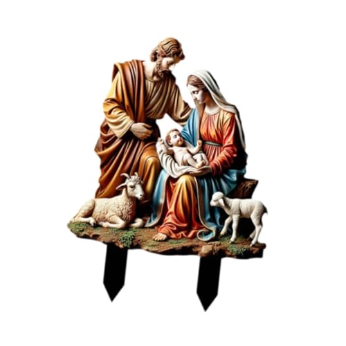 Harilla Weihnachtskrippe für den Garten, Weihnachtsset der Heiligen...