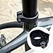 Zxpjkyu Bicycle Seat Tube Clamp Mountain Bicycle Saddle Clip Spare Part Replace Easy Installation 1.25 inch Road Clamp, Black