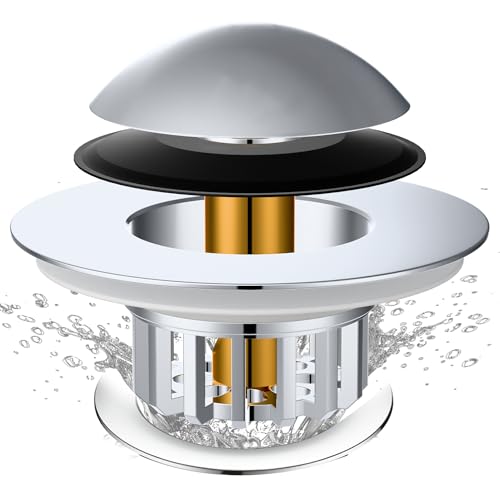 Bathtub & Sink Drain Stopper for 1-3/4" Drains