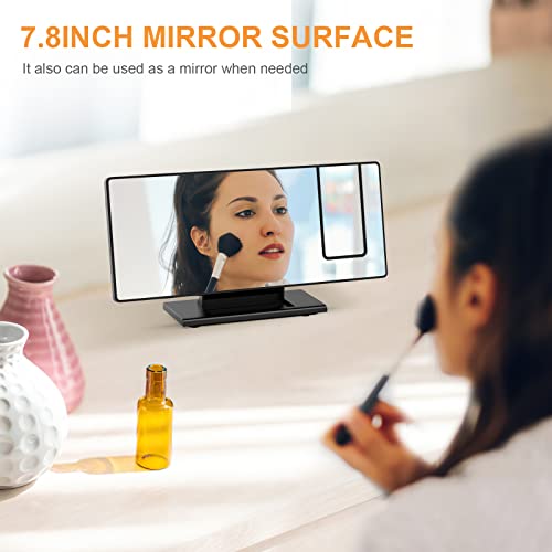 Jxtz Projection Alarm Clock For Bedroom, Digital Alarm Clock With 180° Projector, Digital Clock With 7.8 Inch Large Screen, 4-Level Dimmer, Snooze Function, 12/24H, Usb Charger, Temperature Display #TOP6