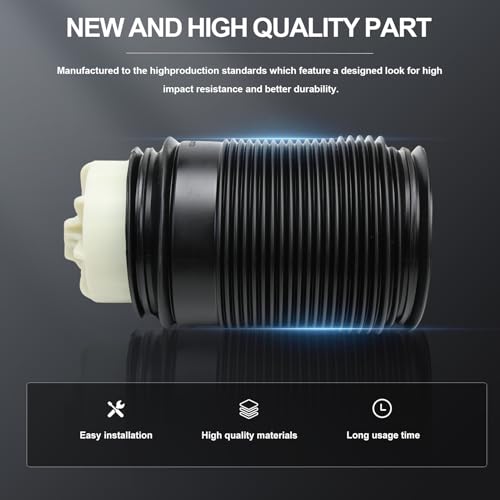 Taesayl 1 Paar Hintere Luftfederung Federbälge Links + Rechts passend für Mercedes W212 S212 E200 E250 E300 E350 E400 E500 Ersatz 2123200725 2123200825