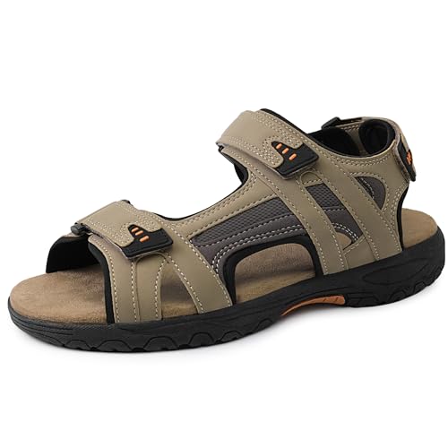 Mens Sporty Outdoor Sandal Open Toe Hiking Outdoor Shoe Non-slip Athletic Sandal