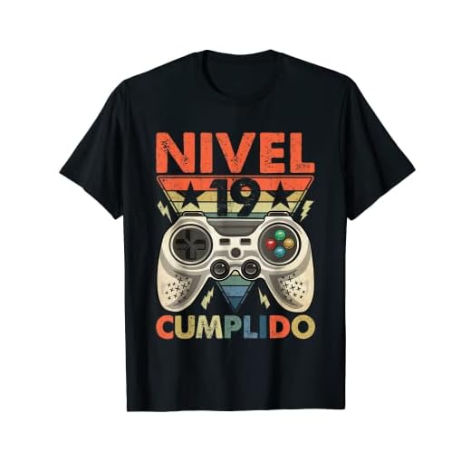 Nivel 19 Cumplido Cumpleaños 19 Años Camiseta