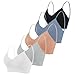 Seitop 5 Stücke Klassische BHS mit V Ausschnitt gepolsterte Cami Nahtlose Träger Bralette Alltag Basic Schlaf Sport Nahtloser BH für Damen Mädchen Ort mit günstig Kaufen-Seitop 5 Stücke Klassische BHS mit V Ausschnitt gepolsterte Cami Nahtlose Träger Bralette Alltag Basic Schlaf Sport Nahtloser BH für Damen Mädchen