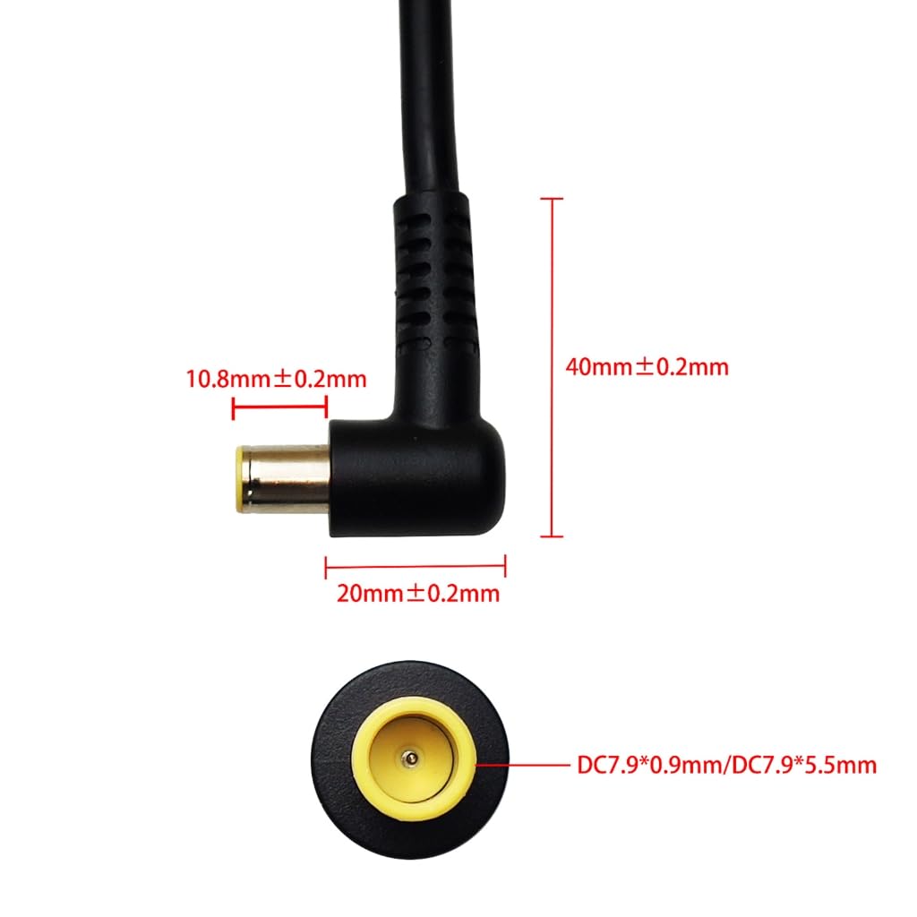 Kabel zasilający 7,9 mm x 5,5 mm 8 mm 90 stopni męski kątowy przewód zasilający