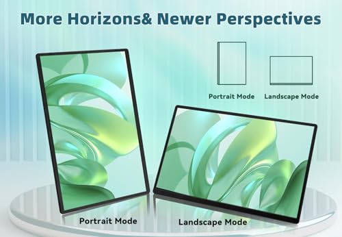 Image of 2.5K Portable Monitor for Laptop - 16 inch QHD Laptop Screen Extender 120% sRGB Wide Color HDR HDMI USB C Travel External Display with Kickstand Gaming Monitor for Computer PC Phone Game Console