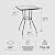 Four Seasons Courtyard Sunny Isles 24 Inch Outdoor Patio Bistro Dining Table Backyard Squared Furniture with Tempered Glass Tabletop, Black