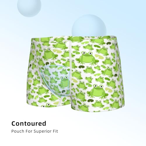 Boys' Cotton Boxer Brief Soft Underwear-Cute Frogs4
