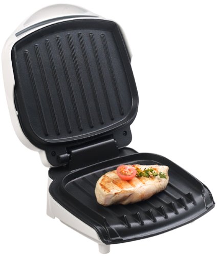George Foreman GR10ABWO Champ Grill with Bun Warmer, Orange