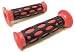 Produktbild Lenker Griffgummis TUNING Griffe rot schwarz Roller Scooter Motorrad