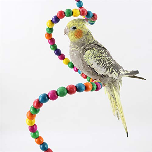image for RSV Birds Parrot Swing Toys 10pcs, Rattan Chewing Hanging Perches Bird