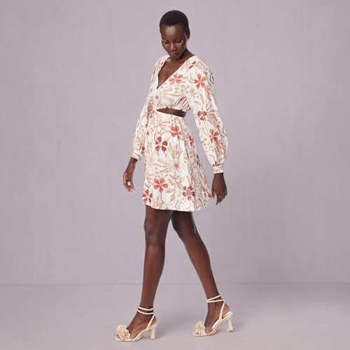 Image of Women's Emely V-Neck Cutout Waist Dress