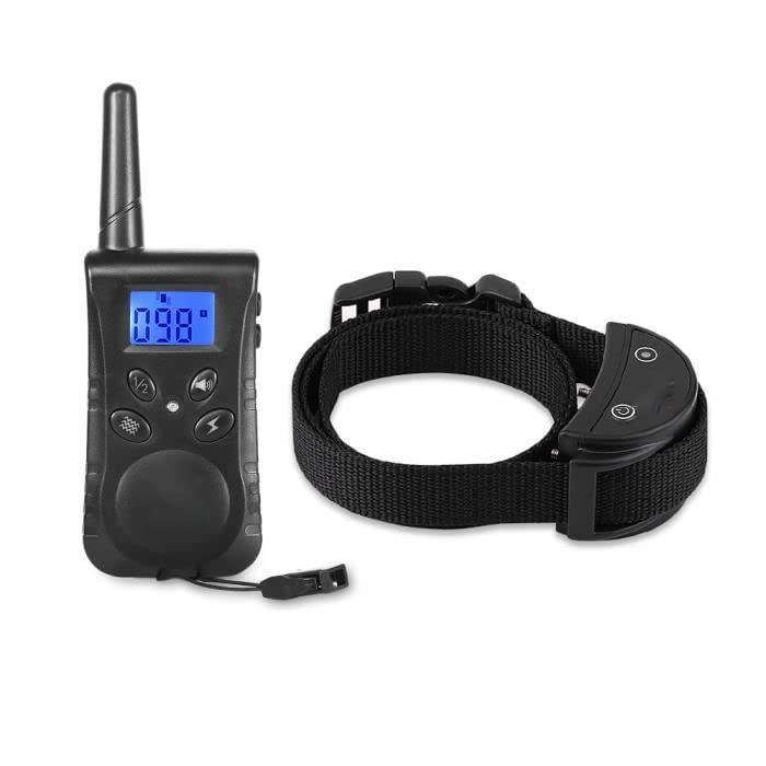 Collier Anti Aboiement Chien, InnovTec 500m Télécommande sans Fil Étanche et Rechargeable Collier de Dressage de Chien Électrique Dispositif de Dressage