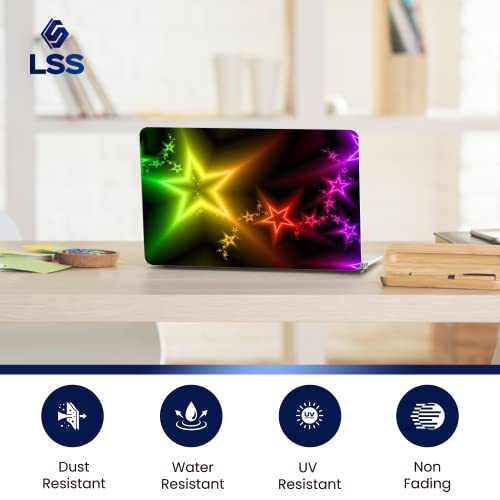 Image of LSS Laptop 15 15.6 Skin Cover with Colorful Night Stars Pattern for HP Dell Lenovo Apple Asus Acer Compaq - Fits 13.3 inch 14 inch 15.6 inch 16 inch (2 Wrist Pads Free)